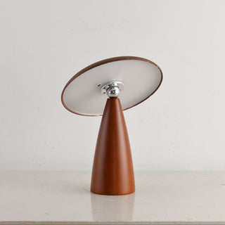 Orbis Vintage Wood Table Lamp-Neutral Decor