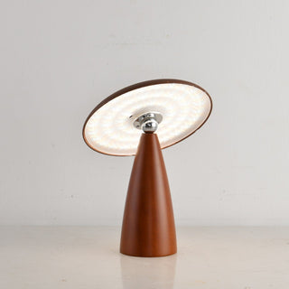 Orbis Vintage Wood Table Lamp-Neutral Decor