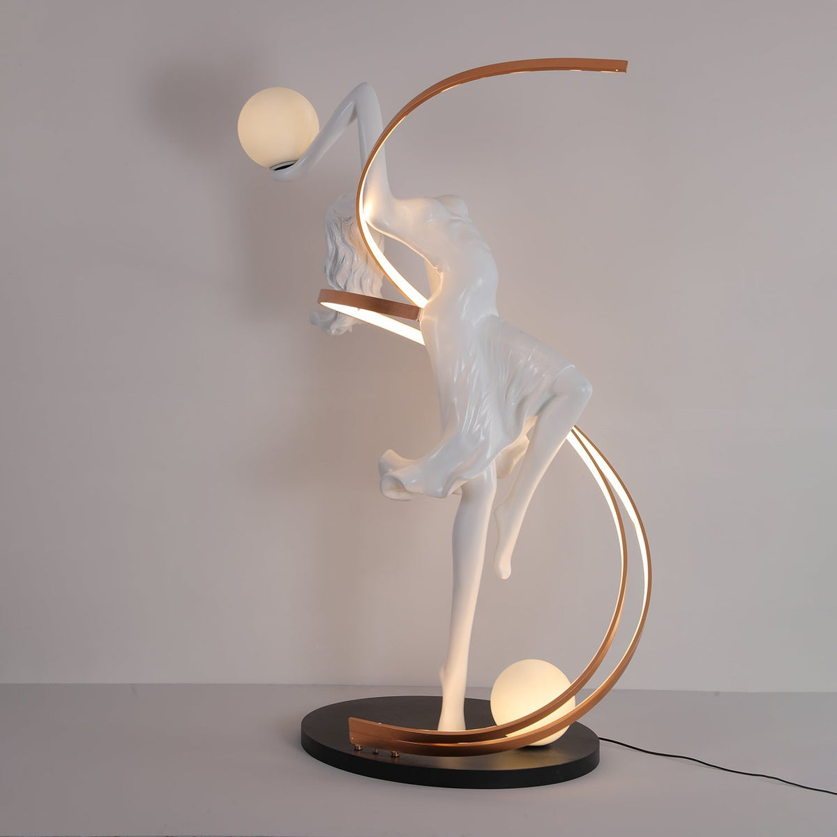 Mirorelia Lampadaire Statue de Déesse Élégant