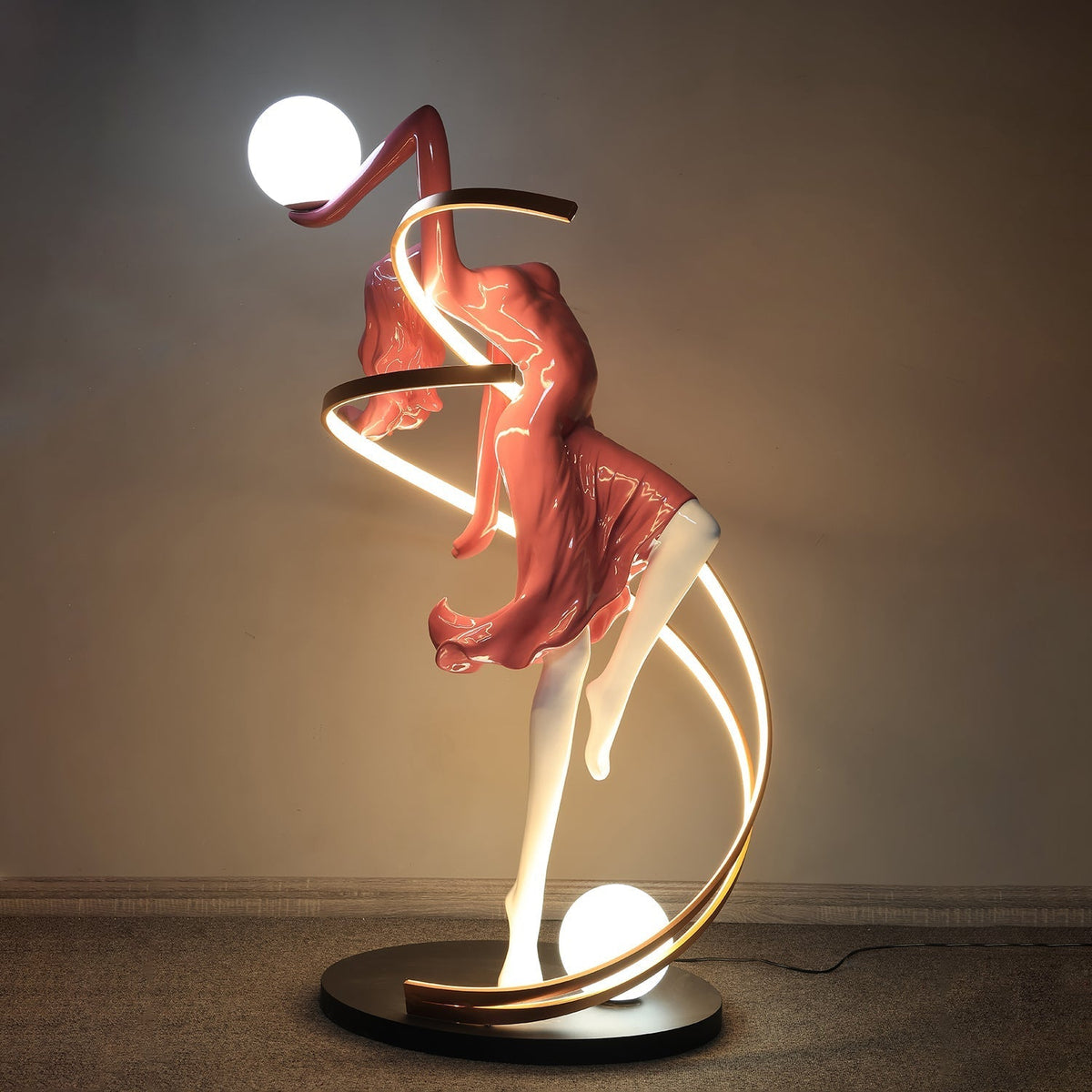 Mirorelia Lampadaire Statue de Déesse Élégant