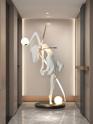 Mirorelia Lampadaire Statue de Déesse Élégant