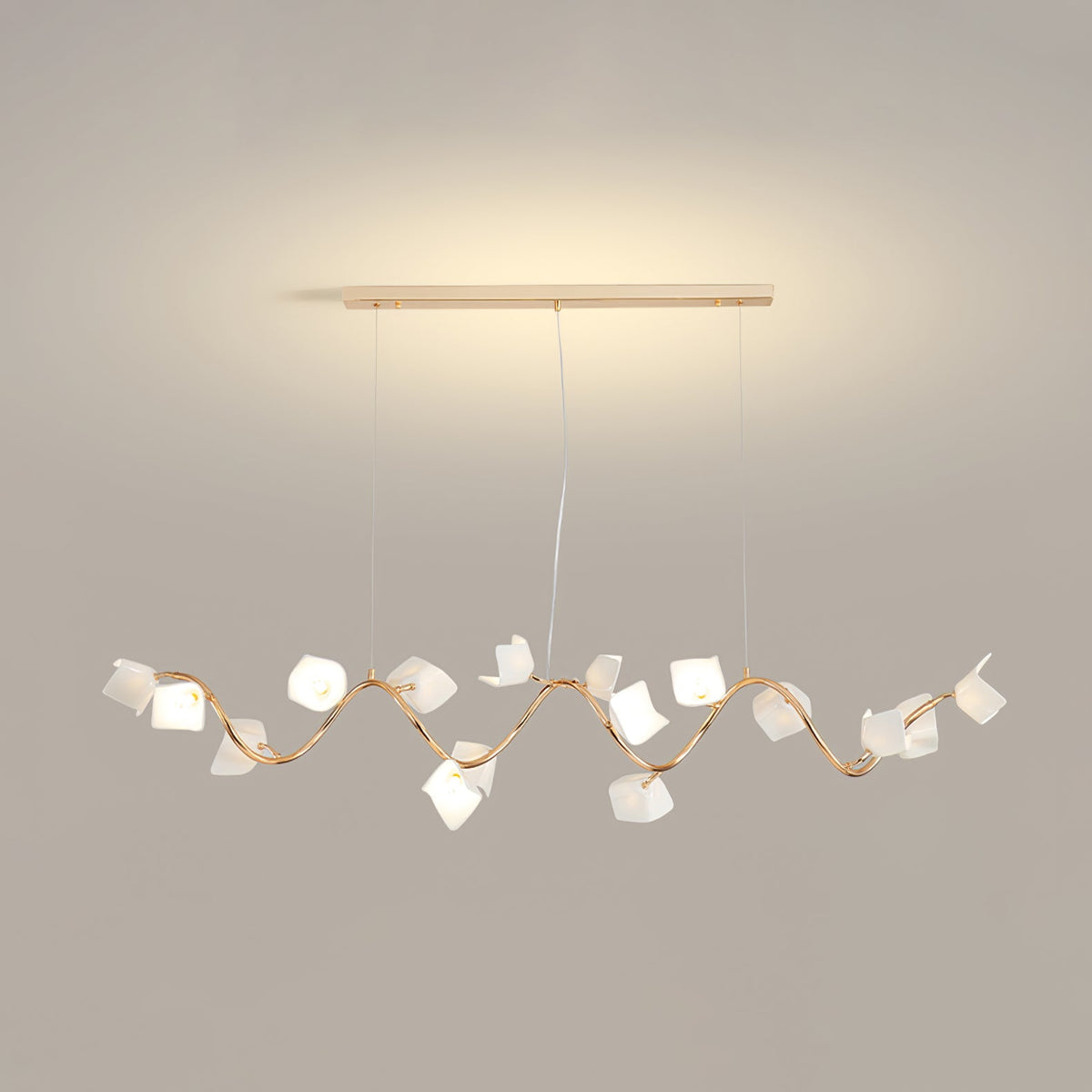 Talara Lustre Postmoderne de Luxe en Céramique Florale