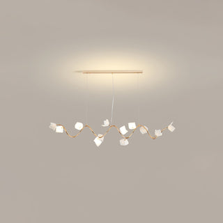 Arthearae Lustre Postmoderne de Luxe en Céramique Florale