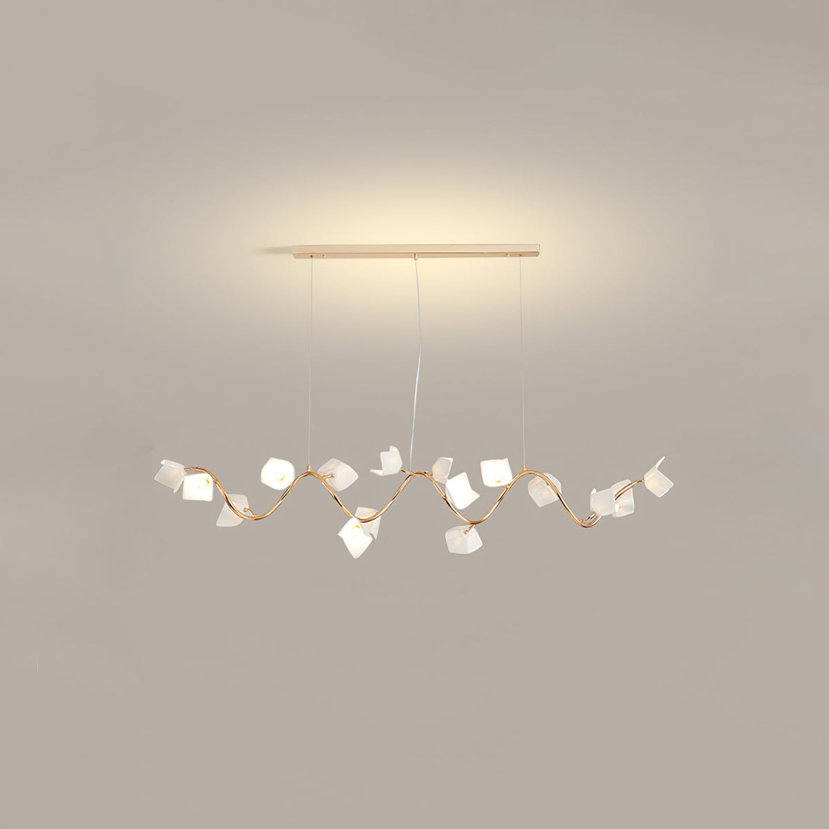 Talara Lustre Postmoderne de Luxe en Céramique Florale
