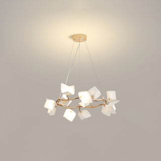 Arthearae Lustre Postmoderne de Luxe en Céramique Florale