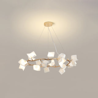 Arthearae Lustre Postmoderne de Luxe en Céramique Florale