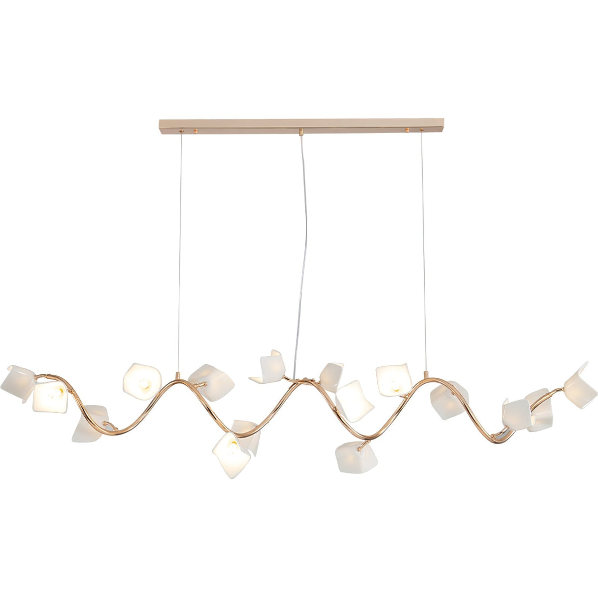 Talara Lustre Postmoderne de Luxe en Céramique Florale