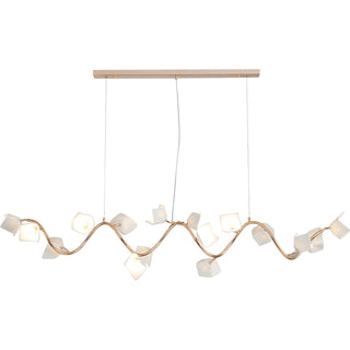 Arthearae Lustre Postmoderne de Luxe en Céramique Florale