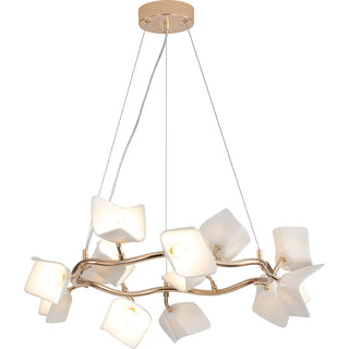 Arthearae Lustre Postmoderne de Luxe en Céramique Florale