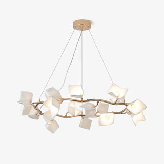 Arthearae Lustre Postmoderne de Luxe en Céramique Florale