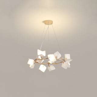 Arthearae Lustre Postmoderne de Luxe en Céramique Florale