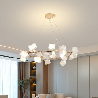 Arthearae Lustre Postmoderne de Luxe en Céramique Florale