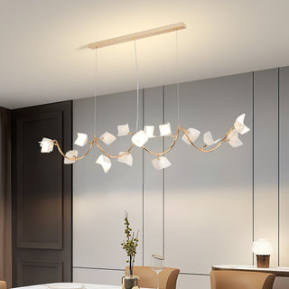 Arthearae Lustre Postmoderne de Luxe en Céramique Florale