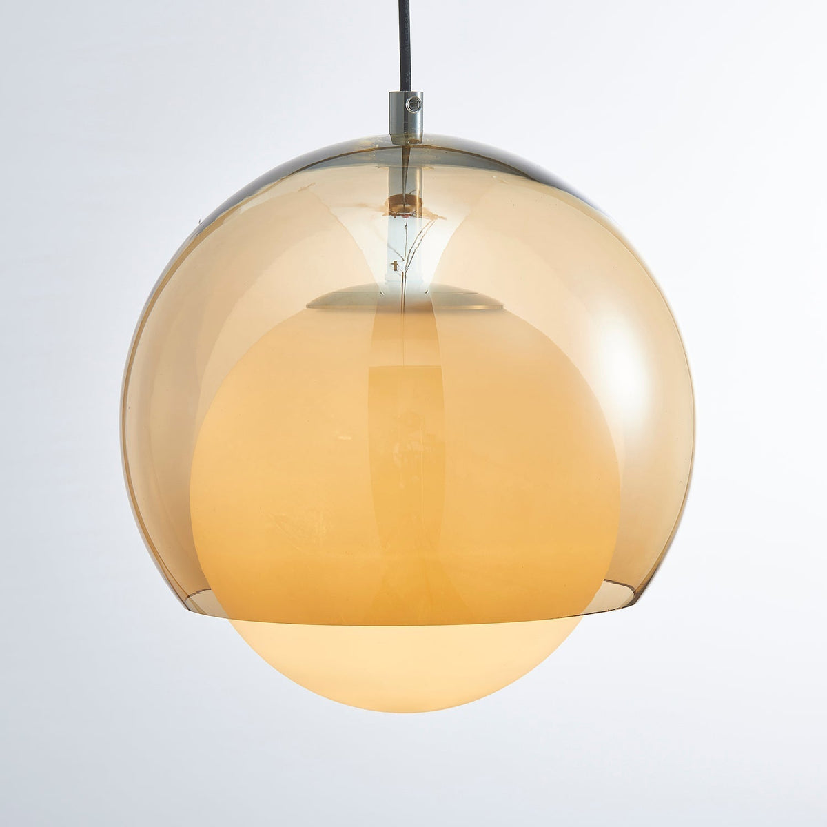 Pendant Light Double Globe Shade Glass Modern Minimalist Ambient-Neutral Decor