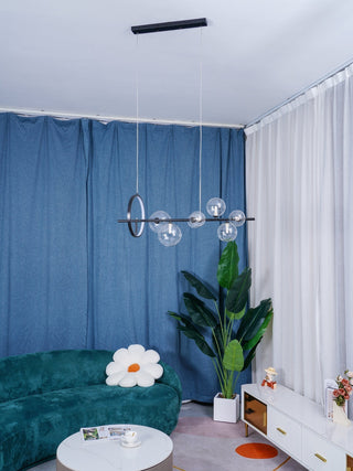 Lustra Lustre Verre Bulles Nordic Noir