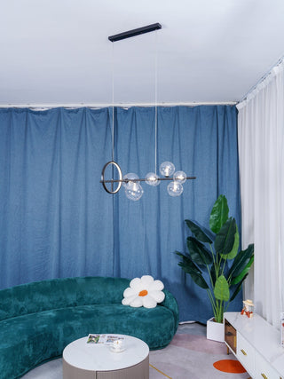 Lustra Lustre Verre Bulles Nordic Noir