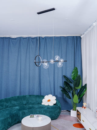 Lustra Lustre Verre Bulles Nordic Noir