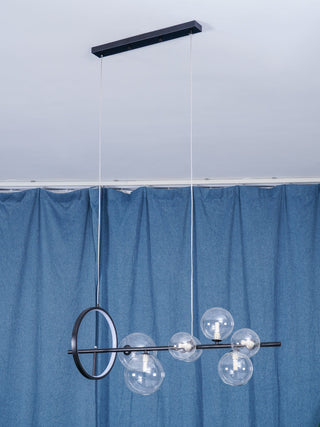 Lustra Lustre Verre Bulles Nordic Noir