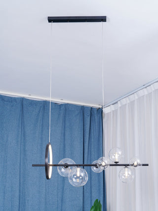 Lustra Lustre Verre Bulles Nordic Noir