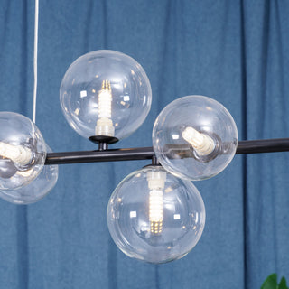 Lustra Lustre Verre Bulles Nordic Noir
