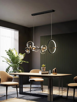 Lustra Lustre Verre Bulles Nordic Noir