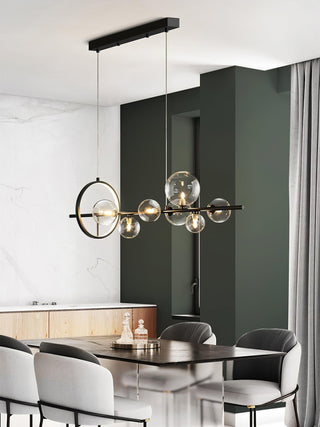 Lustra Lustre Verre Bulles Nordic Noir