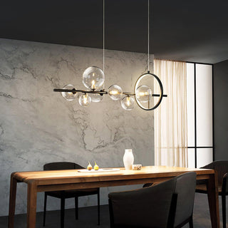 Lustra Lustre Verre Bulles Nordic Noir