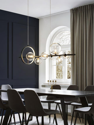Lustra Lustre Verre Bulles Nordic Noir