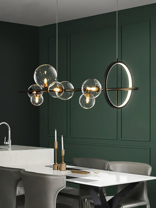 Lustra Lustre Verre Bulles Nordic Noir
