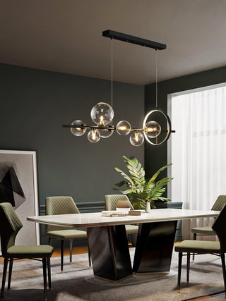 Lustra Lustre Verre Bulles Nordic Noir
