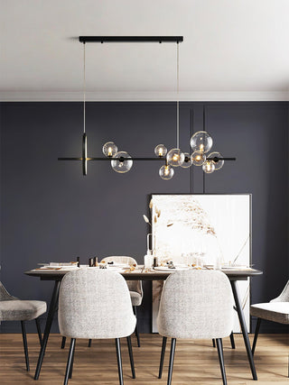 Lustra Lustre Verre Bulles Nordic Noir