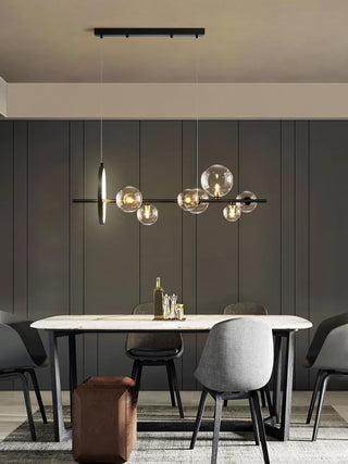Lustra Lustre Verre Bulles Nordic Noir