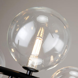 Lustra Lustre Verre Bulles Nordic Noir