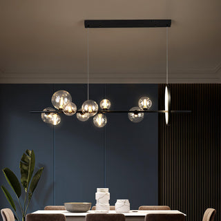 Lustra Lustre Verre Bulles Nordic Noir
