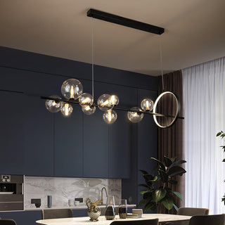 Lustra Lustre Verre Bulles Nordic Noir