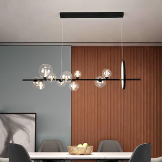 Lustra Lustre Verre Bulles Nordic Noir