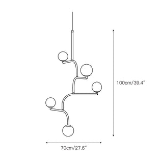 Zelireth Lustre Laiton Verre Minimaliste Moderne