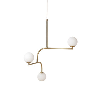 Zelireth Lustre Laiton Verre Minimaliste Moderne
