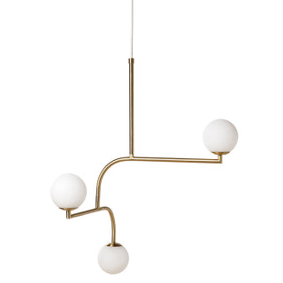 Zelireth Lustre Laiton Verre Minimaliste Moderne