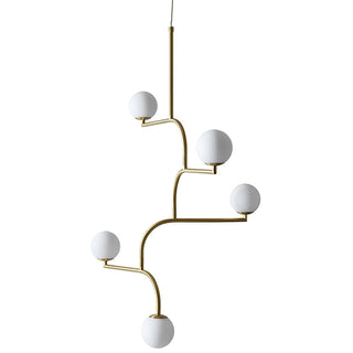 Zelireth Lustre Laiton Verre Minimaliste Moderne