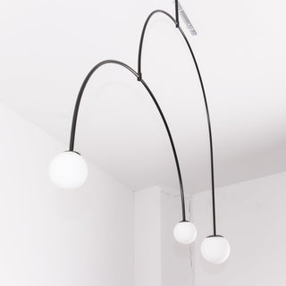 Lustra Lustre Mobile Noir Minimaliste-Luire