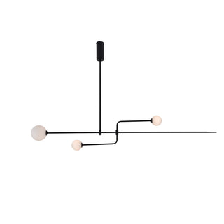 Lustra Lustre Mobile Noir Minimaliste-Luire