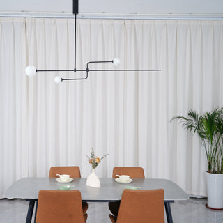 Lustra Lustre Mobile Noir Minimaliste-Luire