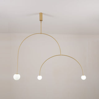 Lustra Lustre Mobile Noir Minimaliste-Luire