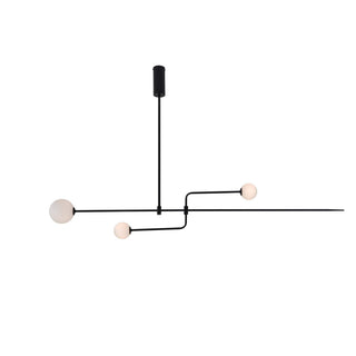 Lustra Lustre Mobile Noir Minimaliste-Luire