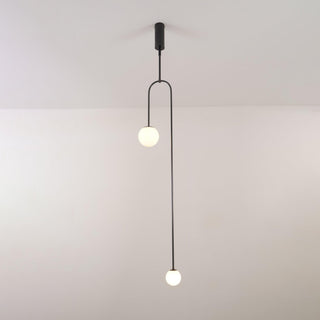 Lustra Lustre Mobile Noir Minimaliste-Luire