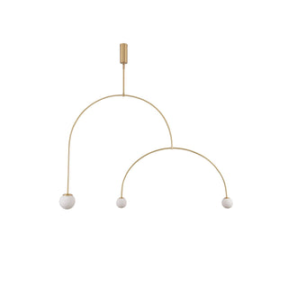 Lustra Lustre Mobile Noir Minimaliste-Luire
