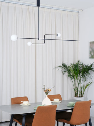 Lustra Lustre Mobile Noir Minimaliste-Luire