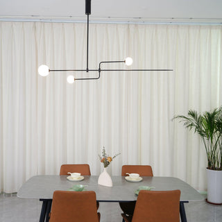 Lustra Lustre Mobile Noir Minimaliste-Luire