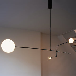 Lustra Lustre Mobile Noir Minimaliste-Luire
